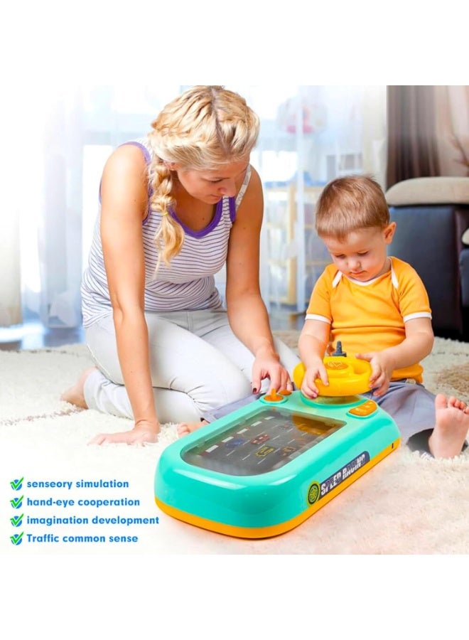 ARGT Musical Steering Wheel Toy – Interactive Toddler Driving Game with Sounds, Lights & Racing Car Simulation for Kids Ages 3+ - Image 2