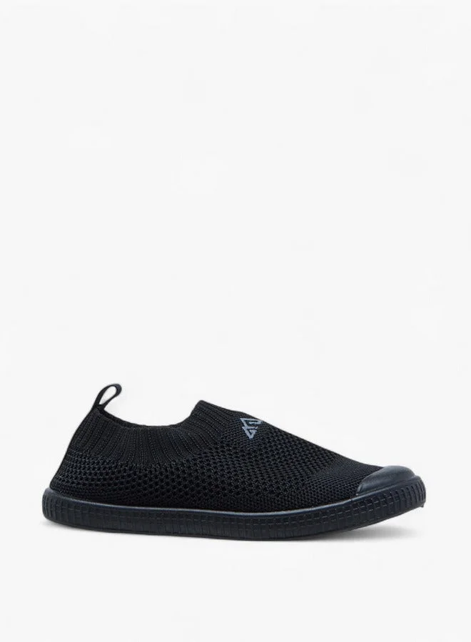 Textured Slip-On Sports Shoes