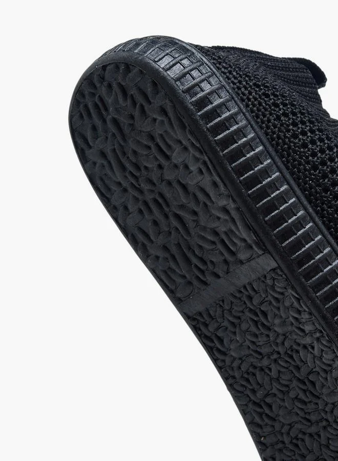 Oaklan by Shoexpress BLACK Textured Slip-On Sports Shoes for Men | Best Price UAE