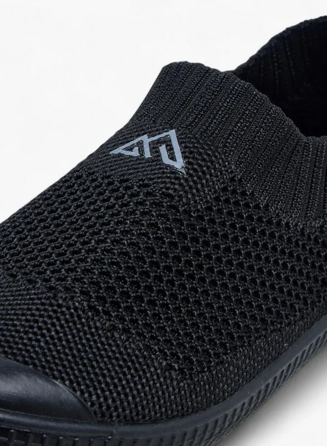 Oaklan by Shoexpress BLACK Textured Slip-On Sports Shoes for Men | Best Price UAE