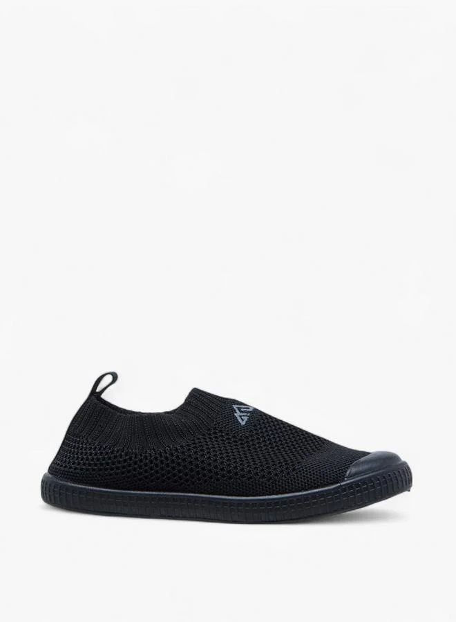 Oaklan by Shoexpress BLACK Textured Slip-On Sports Shoes for Men | Best Price UAE