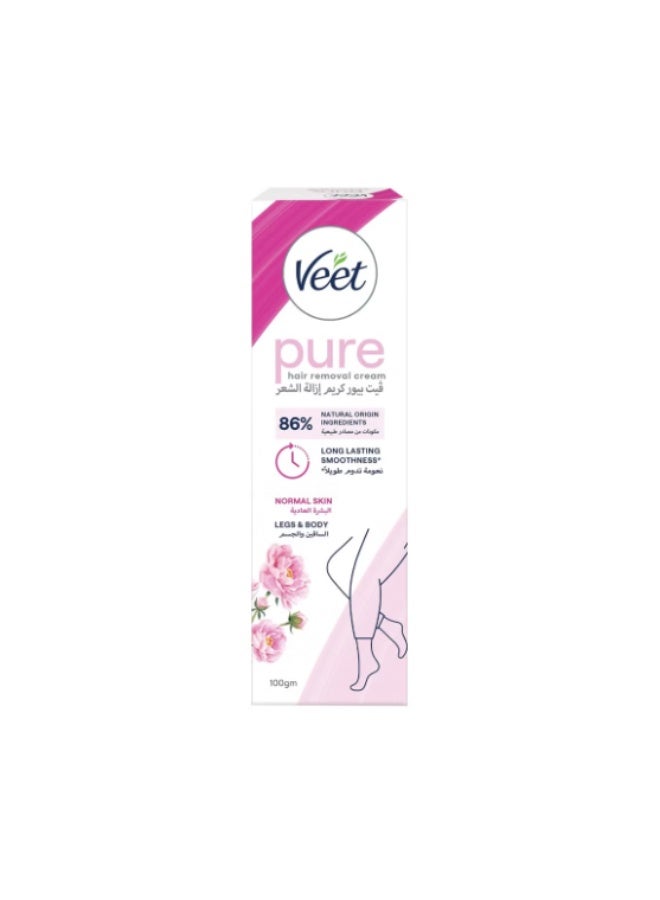 Veet Moisturising Lotus Flower And Legs Silky Fresh Hair Removal Cream For Normal Skin 100.0grams - Image 2