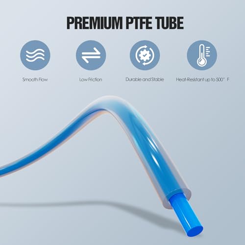 HANGLIFE PTFE Tube 2.5mm ID × 4mm OD | 16.4ft with Tubing Cutter | Compatible with Bambu Lab A1 Mini/A1/P1P/P1S/X1C/AMS/P1/X1 Series & Creality K1/K1 Max/Ender 3 V3 3D Printers - 1.75mm Filament - Image 2