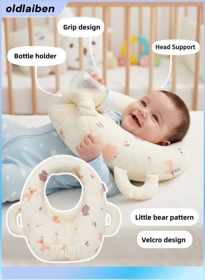 الدليبن وسادة رضاعة للأطفال، وسادة رضاعة ذاتية، وسادة رضاعة ذاتية، وسادة رضاعة بدون استخدام اليدين، وسادة محمولة مضادة للقيء، حامل رضاعة للأطفال (دب) - Image 1