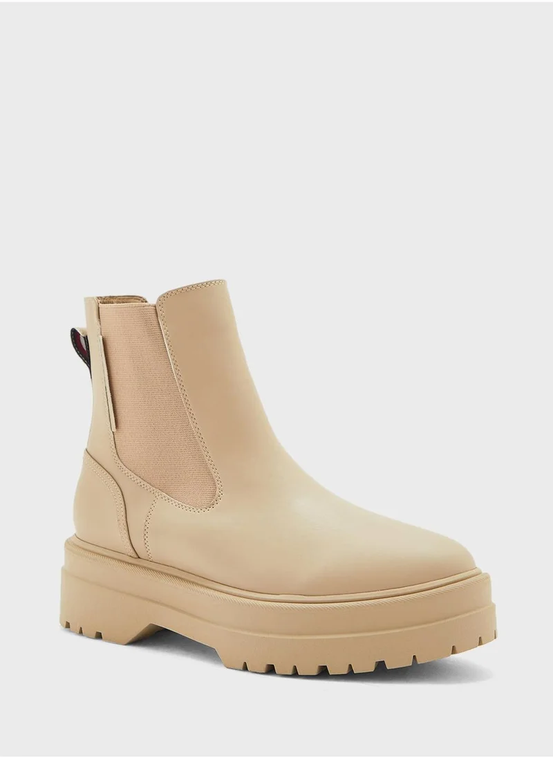 TOMMY HILFIGER Rubberised Chelsea Ankle Boots