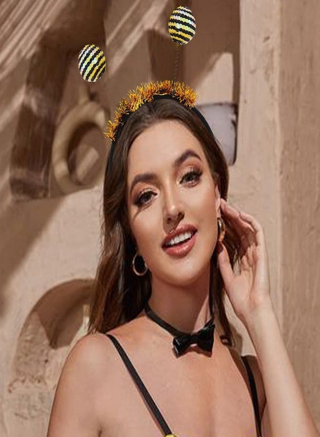 CAKURE Bee Tentacle Headband Bee Antenna Headbands Hair Accessories for Women - Image 4