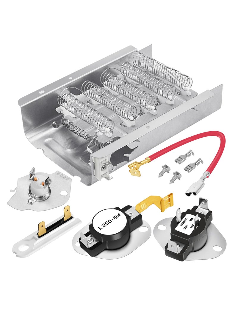 SYOSI - W10724237 Dryer Heating Element for Whirlpool Maytag Centennial Dryer Parts Kenmore 70 80 Series Roper Amana 279838 3403585 Wed4815ew1 Ned4655ew1 Medc215ew1 Easy Installation - Image 1