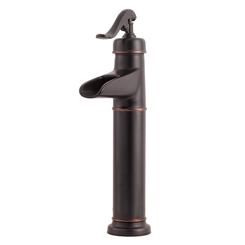 Pfister LFM40YP0Y Ashfield Single Control Vessel Bathroom Faucet in Tuscan Bronze, Water-Efficient Model - Image 3
