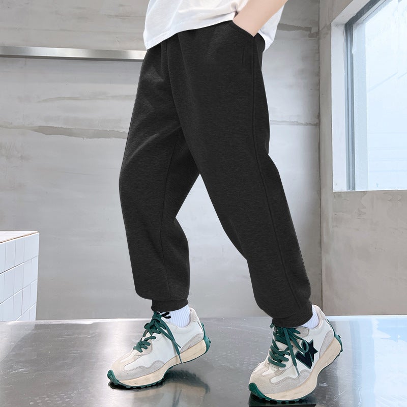 Boys' Casual Pants 2025 Children'S Casual All-Match Sweatpants Medium And Large Children'S Leg-Tie Sports Trendy Pants - Image 3