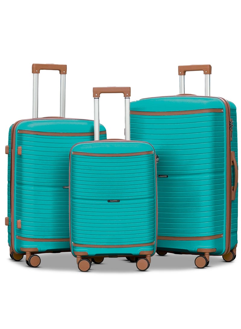 ZAAPPY Hard Shell 3PCS SET (20/24/28 Inch) Unbreakable Luggage Lightweight, Secured Lock - Image 1