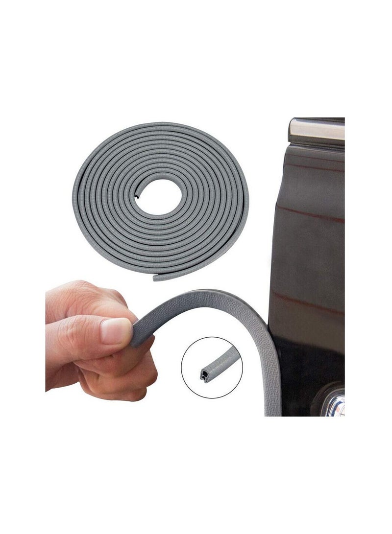 رويال Car Door Sealing Rubber Strip Mily 5'Meter Grey Color - Image 1
