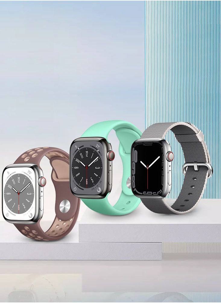 Perfii 5pcs Watch Bands Replacement for Apple Watch Strap Compatible with Apple Watch 42/41/40/38mm Series 10/9/8/7/6/5/4/SE  - Image 3