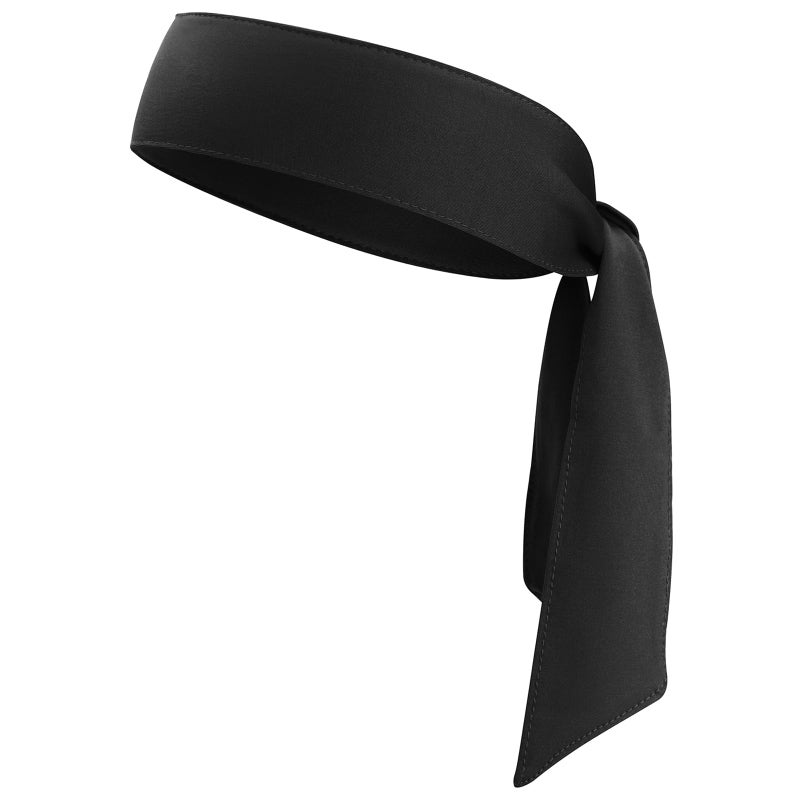 ONUPGO Head Ties Headband for Men Women, Adjustable Sports Sweatband Ninja Headband Karate Tie Back, Sweat Wicking Workout Head Band for Sports, Running, Tennis, Yoga, Soccer (Black) - Image 1
