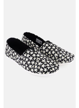 TOMS Women Alpargata Slip On Shoes, Black Combo  - Image 1