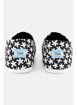 TOMS Women Alpargata Slip On Shoes, Black Combo  - Image 2