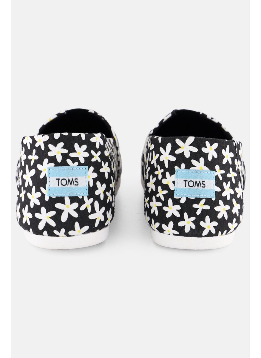 TOMS Women Alpargata Slip On Shoes, Black Combo  - Image 2