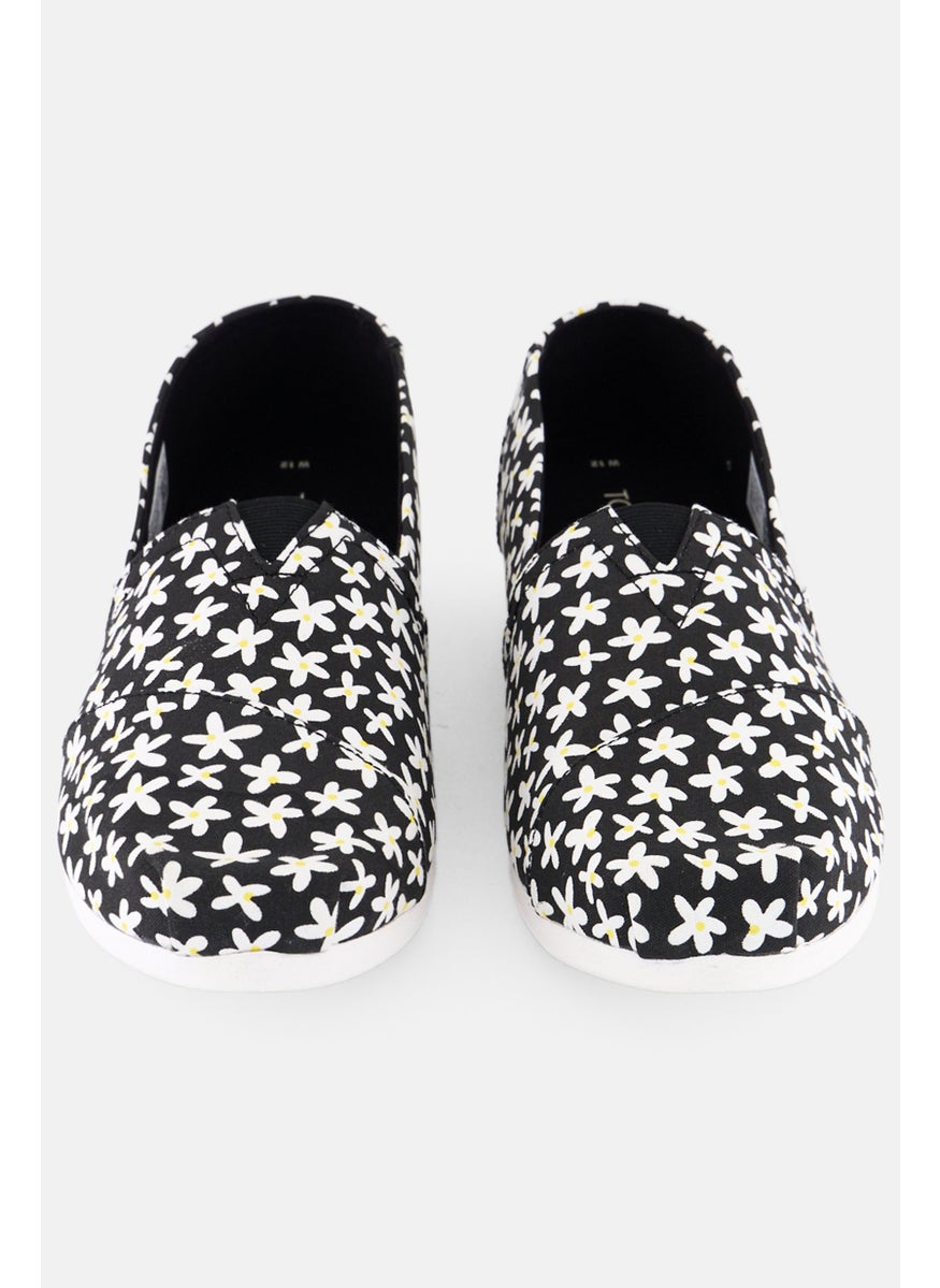 TOMS Women Alpargata Slip On Shoes, Black Combo  - Image 4