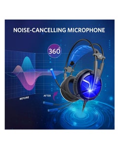 PC Headset with Dynamic Sensory & Noise-Cancelling Mic, 7.1 Surround Sounds, Mute Controls, LED Light, RGB Light for WFH PC, Laptop, Mac (B581 USB Gaming Headset with 7.1 Surround Sound) - pzsku/Z9E65C96D931A1439832DZ/45/_/1739362251/08a62faf-84f0-4bfe-81d3-a1691a95ab77