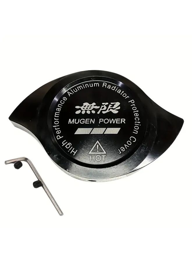 Black Aluminum Alloy Radiator Cover Car Modification Water Tank Decoration - Image 3