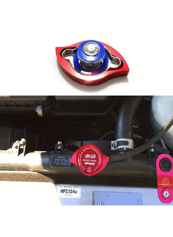 Black Aluminum Alloy Radiator Cover Car Modification Water Tank Decoration - Image 1