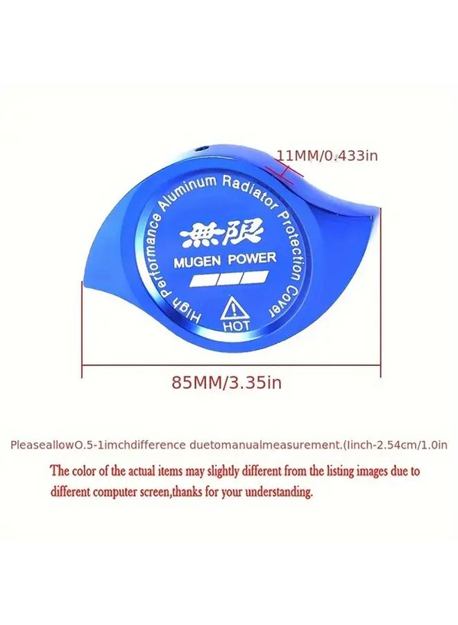 Black Aluminum Alloy Radiator Cover Car Modification Water Tank Decoration - Image 2