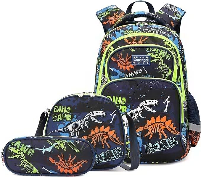 Cusangel Backpack for Boys Girls School Bookbags,Kindergarten Elementary Middle School Lightweight Waterproof Multifunctional Large Capacity for Backpack (16 inch Soccer Fun Prints) - Image 2
