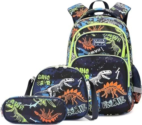 Cusangel Backpack for Boys Girls School Bookbags,Kindergarten Elementary Middle School Lightweight Waterproof Multifunctional Large Capacity for Backpack (16 inch Soccer Fun Prints) - Image 1