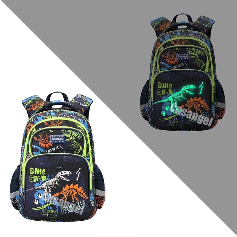 Cusangel Backpack for Boys Girls School Bookbags,Kindergarten Elementary Middle School Lightweight Waterproof Multifunctional Large Capacity for Backpack (16 inch Soccer Fun Prints) - Image 5