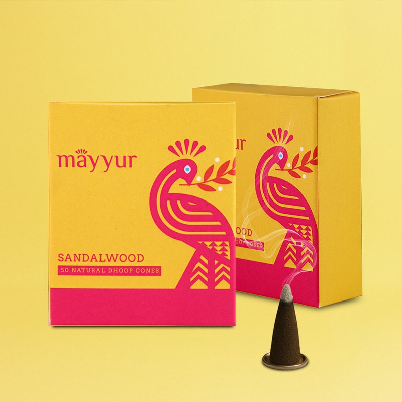 Aksharveda Sandalwood Dhoop Cones Pack of 10 | Sacred and Spiritual Essence | Divine Prayer Insence Sticks - Image 5