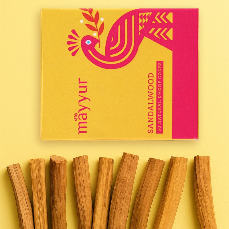 Aksharveda Sandalwood Dhoop Cones Pack of 10 | Sacred and Spiritual Essence | Divine Prayer Insence Sticks - Image 2