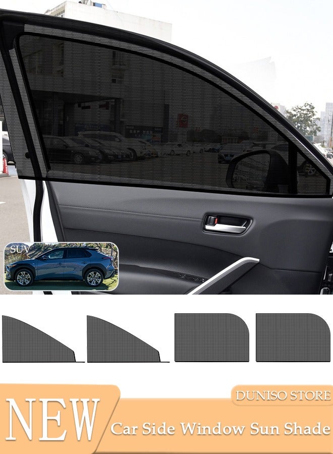 DUNISO 4PCS Car Side Window Sun Shades,Strong-Light Blocking&UV Protection Privacy Shades,Keep out mosquitoes,Universal Essential Interior Accessories for Baby,Car Camping and Napping Curtains,Universal for  - Image 1