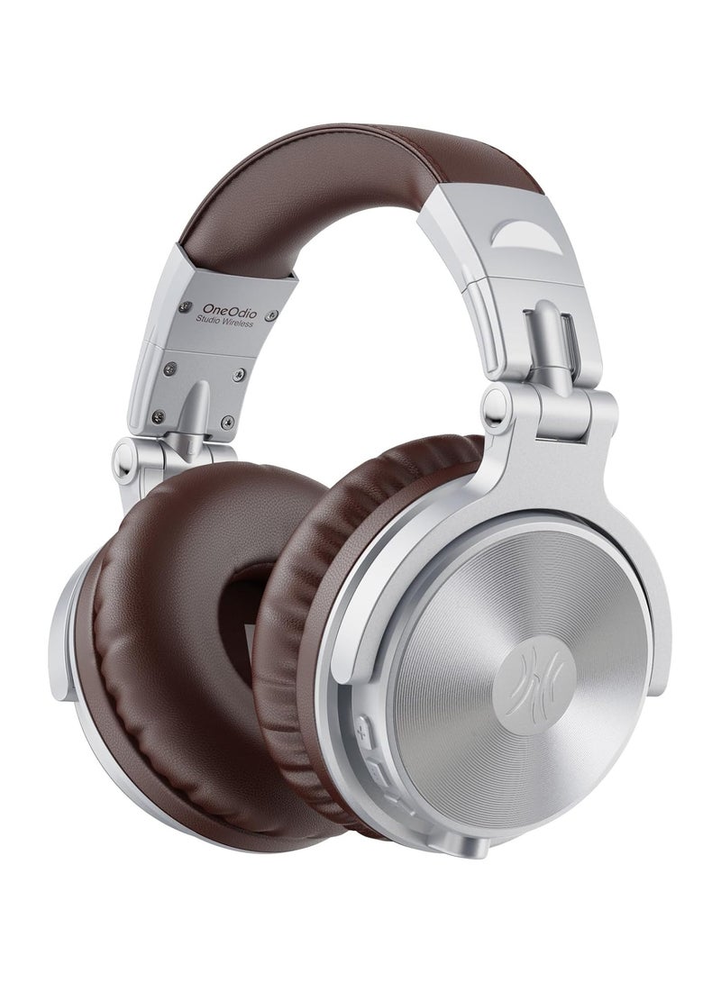 OneOdio Bluetooth Over Ear Headphones, 110 Hrs Wireless/Wired Stereo Sound Foldable Headsets with Deep Bass 50mm Neodymium Drivers for PC/Phone/Tablet - Studio Wireless Pro C - Image 1