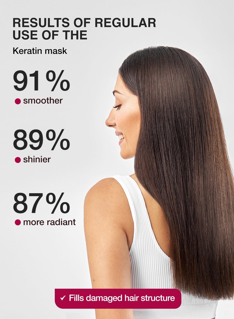 تاش قناع شعر مرمم ومغذٍ من Flario، 500 مل، خالٍ من السيليكون، يحتوي على زيت الأفوكادو وزيت جوز الهند، مخصص للشعر الجاف والتالف، يغذي ويصلح الشعر بعمق - Image 3