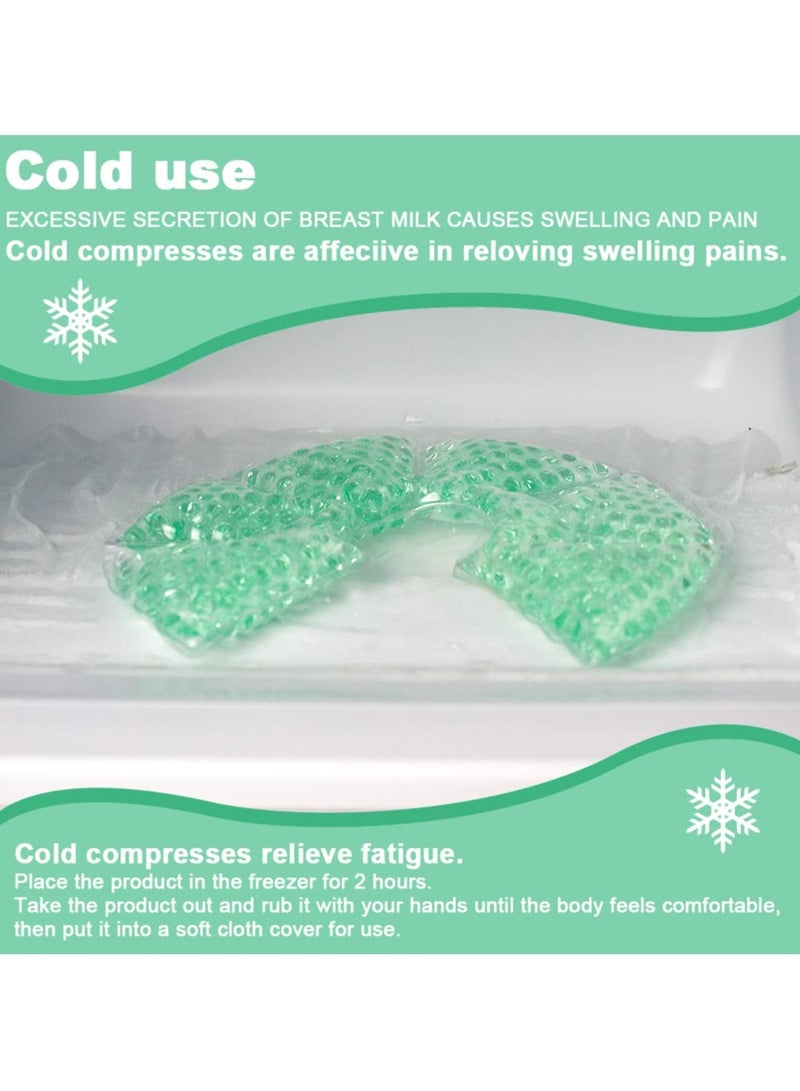 2PCS，Breast Ice Packs, Breast Therapy Pack for Engorgement Hot and Cold Breastfeeding Gel Pads for New Mom Essentials Reusable Gift for Relieve Clogged Ducts, Nipple Pain, Improve Milk Flow  - Image 3