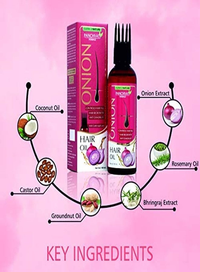 Panchvati Herbals Onion Oil 100 Ml Control Hair Fall Hair Damange For Men & Women Pack Of 1 - Image 5