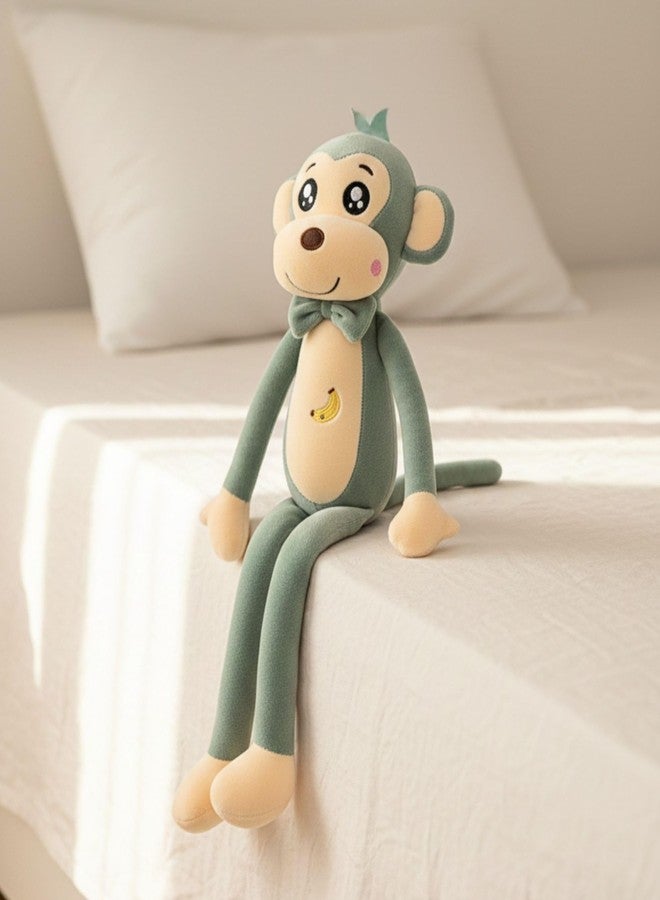 Tickles Monkey Soft Stuffed Plush Animal Toy for Kids Boys & Girls Birthday Gifts (Color: Green Size: 35 cm) - Image 3