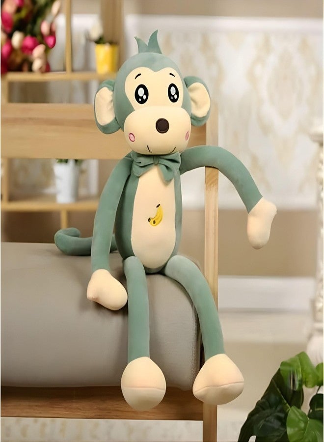 Tickles Monkey Soft Stuffed Plush Animal Toy for Kids Boys & Girls Birthday Gifts (Color: Green Size: 35 cm) - Image 1