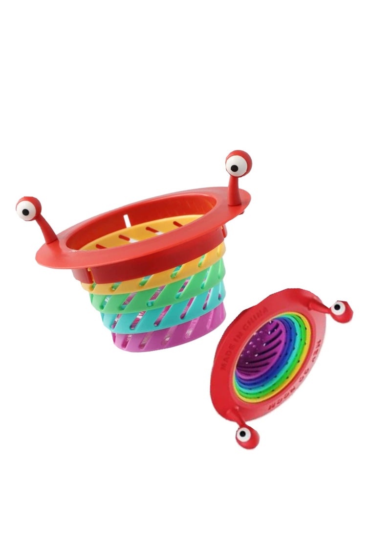 SYOSI Kitchen Sink Strainer, Drain Protector for Kitchen Foldable Large Capacity Collapsible Sink Strainer Multifunctional Water Plug Strainer - Image 1