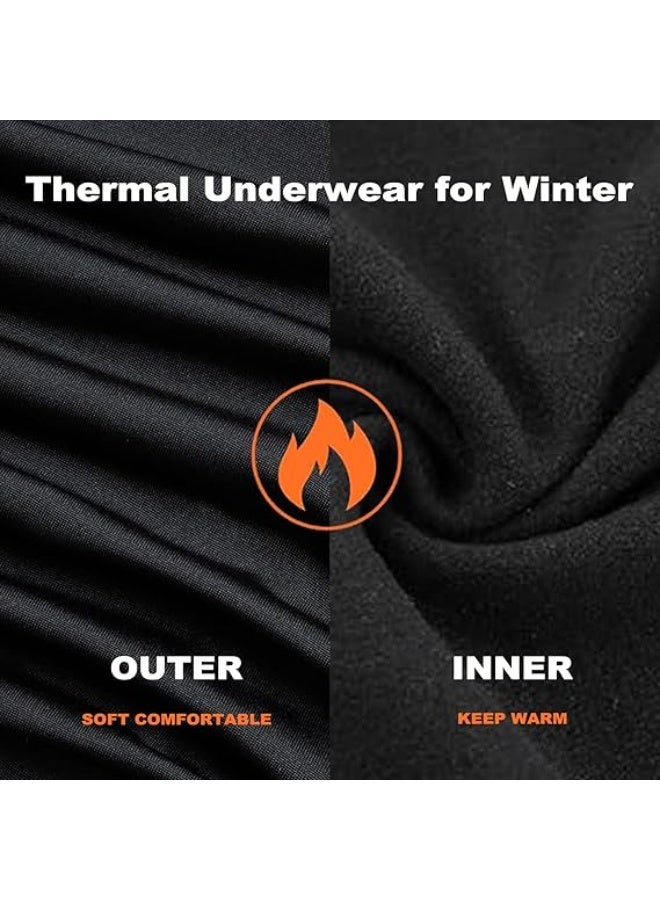TIKNAL Women’s Thermal Underwear Fleece-Lined Soft Base Layer with Cashmere-Like Feel for Winter Black - Image 4
