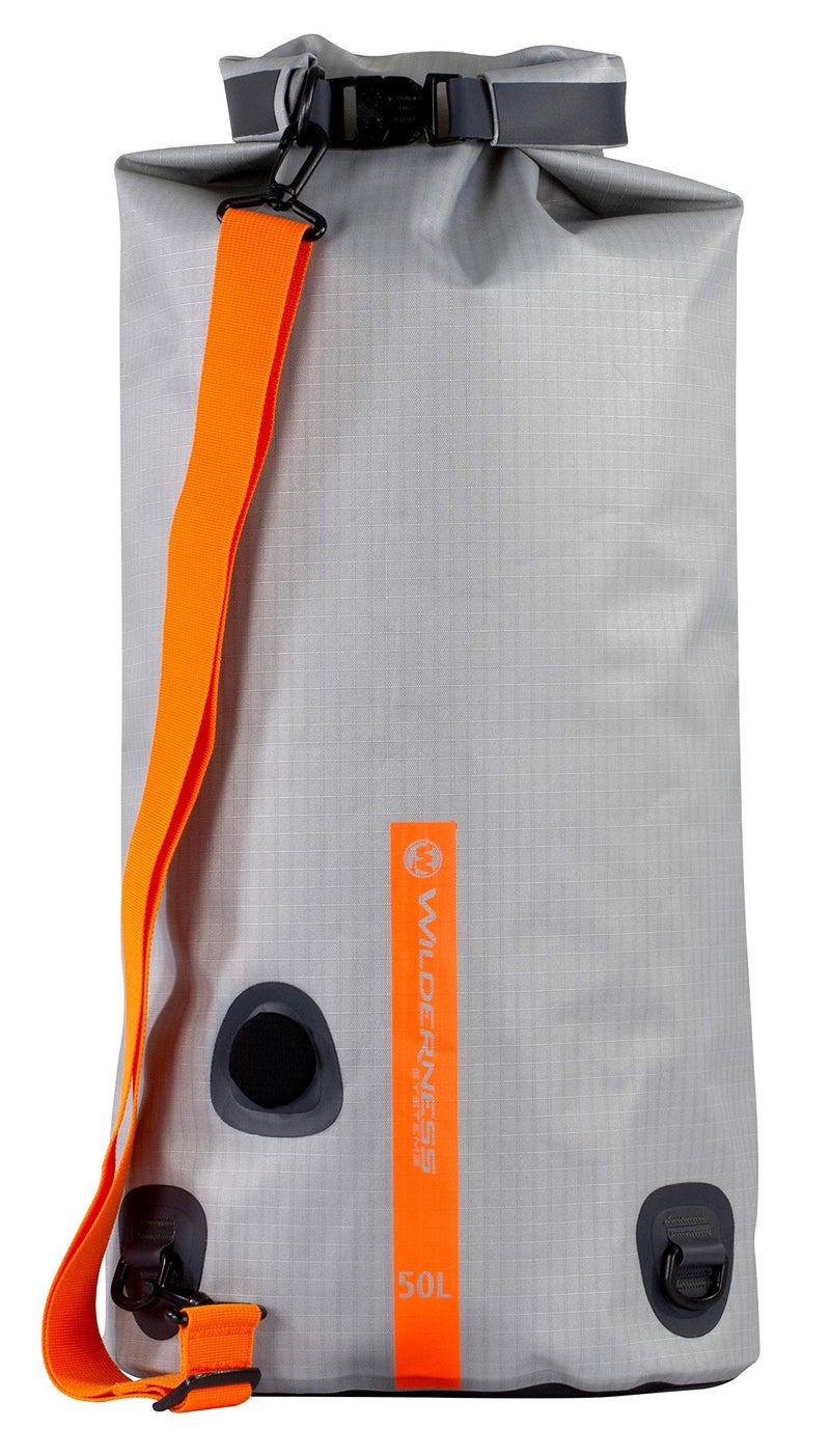 Wilderness Systems Waterproof XPEL Dry Bag with Valve & Shoulder Strap - Size, Grey, 50L - Image 2