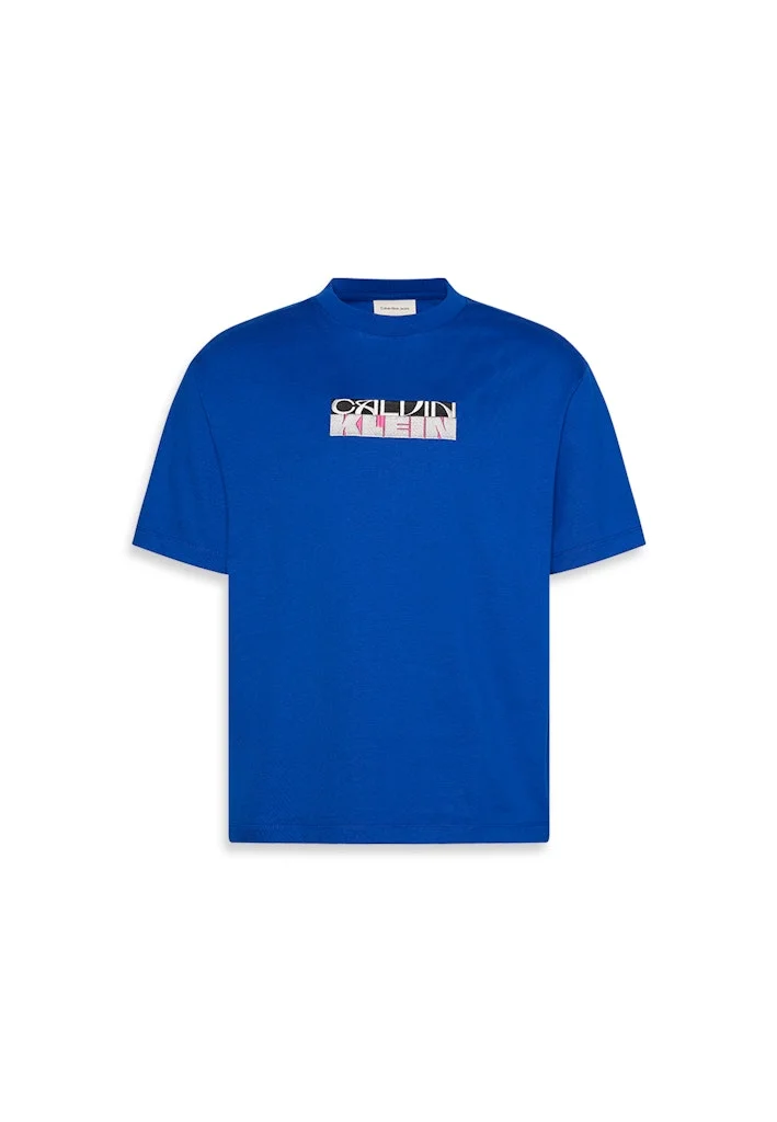 Calvin Klein Jeans Block Logo Graphic Relaxed T-Shirt