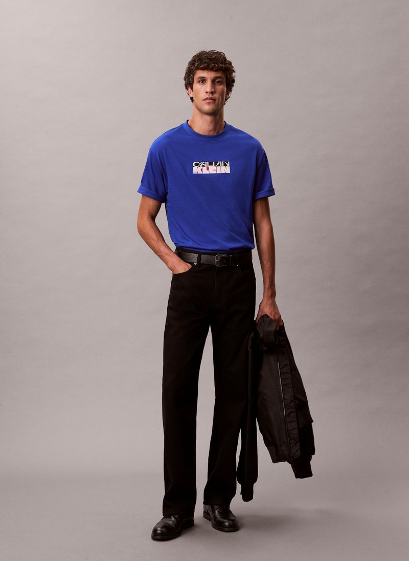 Calvin Klein Jeans Block Logo Graphic Relaxed T-Shirt - Image 5