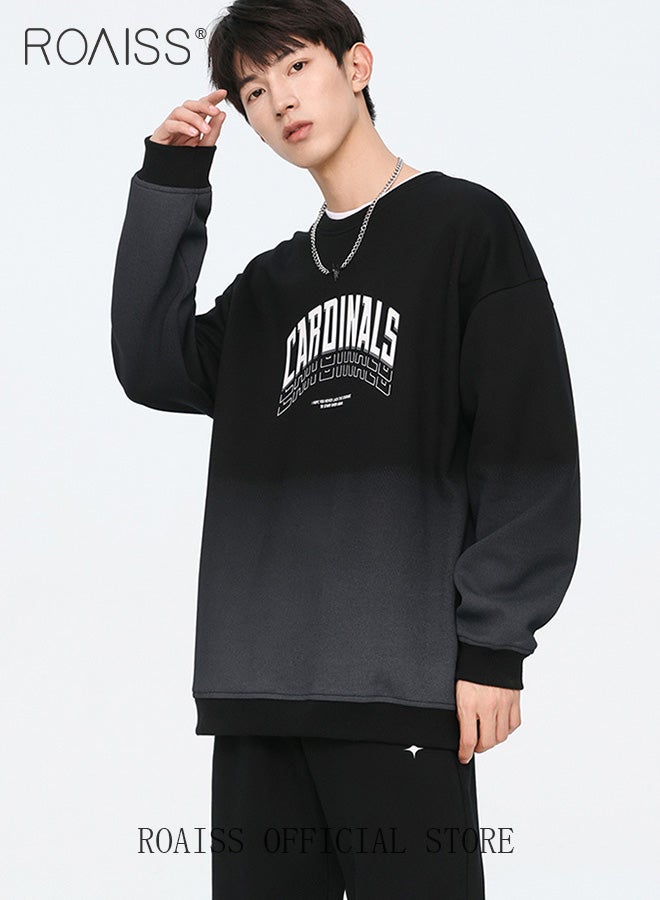 roaiss 2 Piece Outfits Oversized Fleece Sweatsuits Letter Graphic Hoodies Sweatshirt and Jogger Sweatpants - Image 1