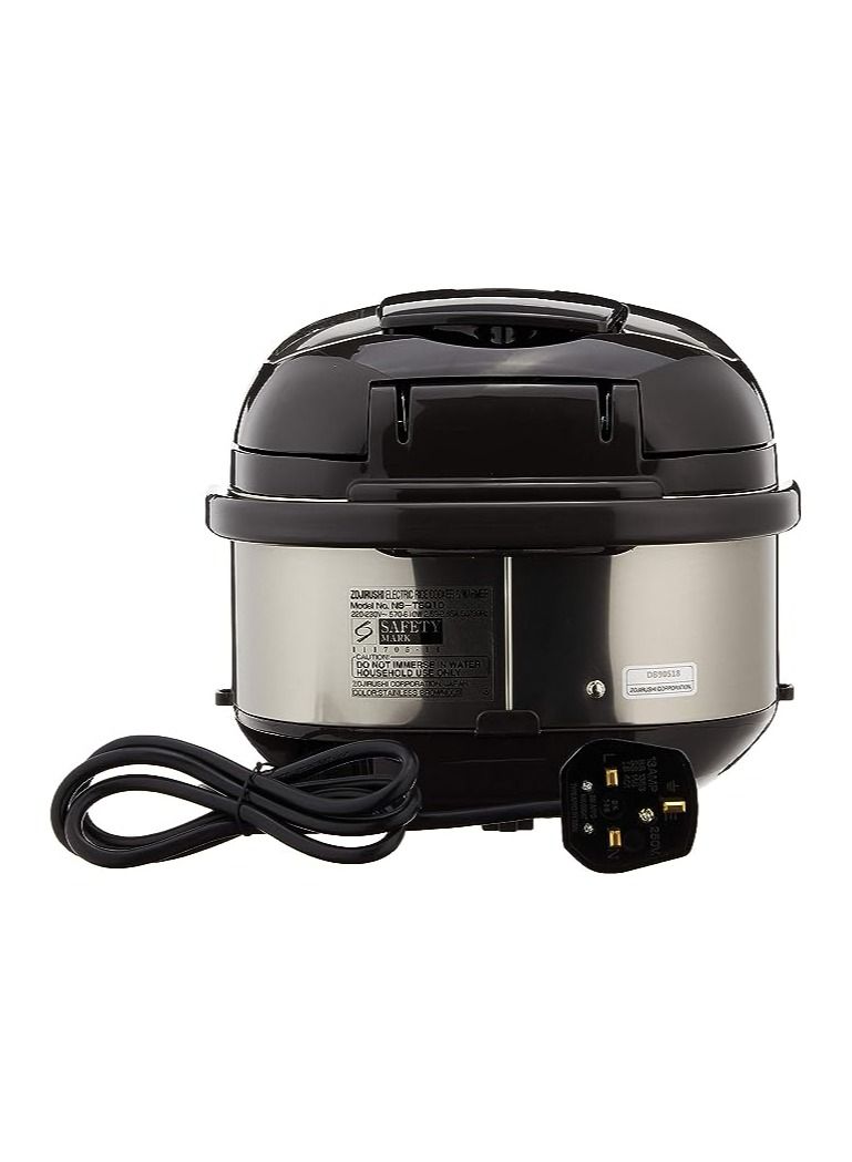 زوجيروشي جهاز طهي الأرز الإلكتروني / سخان 1.0 لتر ، بني استانلس - Image 3