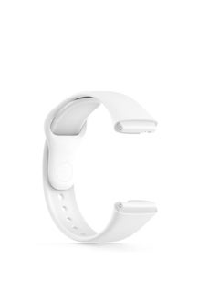 Silicone Sport Band For Red Mi Watch 3 Active Rubber Wrist Strap White