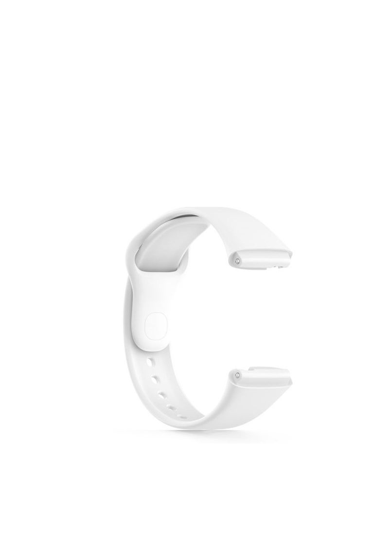 Generic - Silicone Sport Band For Red Mi Watch 3 Active Rubber Wrist Strap White - Image 1