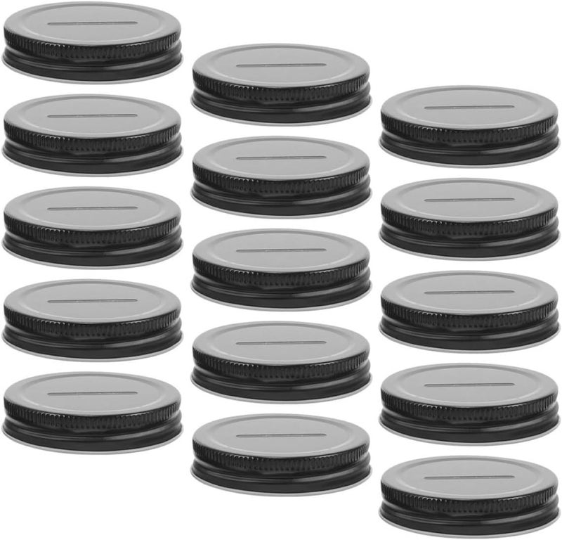 Stain resistant Baluue 15pcs Mason Jar Coin Slot Bank Lids 70mm Tinplate Regular Mouth Jar Insert Lids for Money Saving Kitchen Storage Global production standard crafted Upgraded general grade quality Global standard quality Durability boosted processed material Space saving design picks Custom sizing alternatives Matte anti slip finish Various size alternatives All condition resistant crafted quality Durability enhanced Economical varied sizing picks Cross-location transit friendly build Major city pickup option Multiple sizes User feedback upgraded quality Odor resistant High strength upgraded material Gulf market trial optimized design Organized shipment arrange Daily wear upgraded resistant material Well-engineered versatile build Easy store & transit build Desert area eligible deliver Local supply chain stock - Image 1