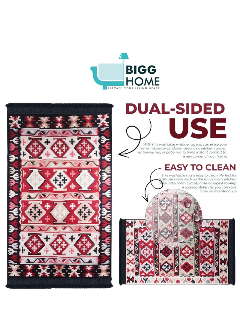 بيج هوم سجادة قابلة للعكس للاستخدام الداخلي والخارجي من **BiggHome SA1590A**، بحجم **47.25 × 70.85 بوصة** - Image 5