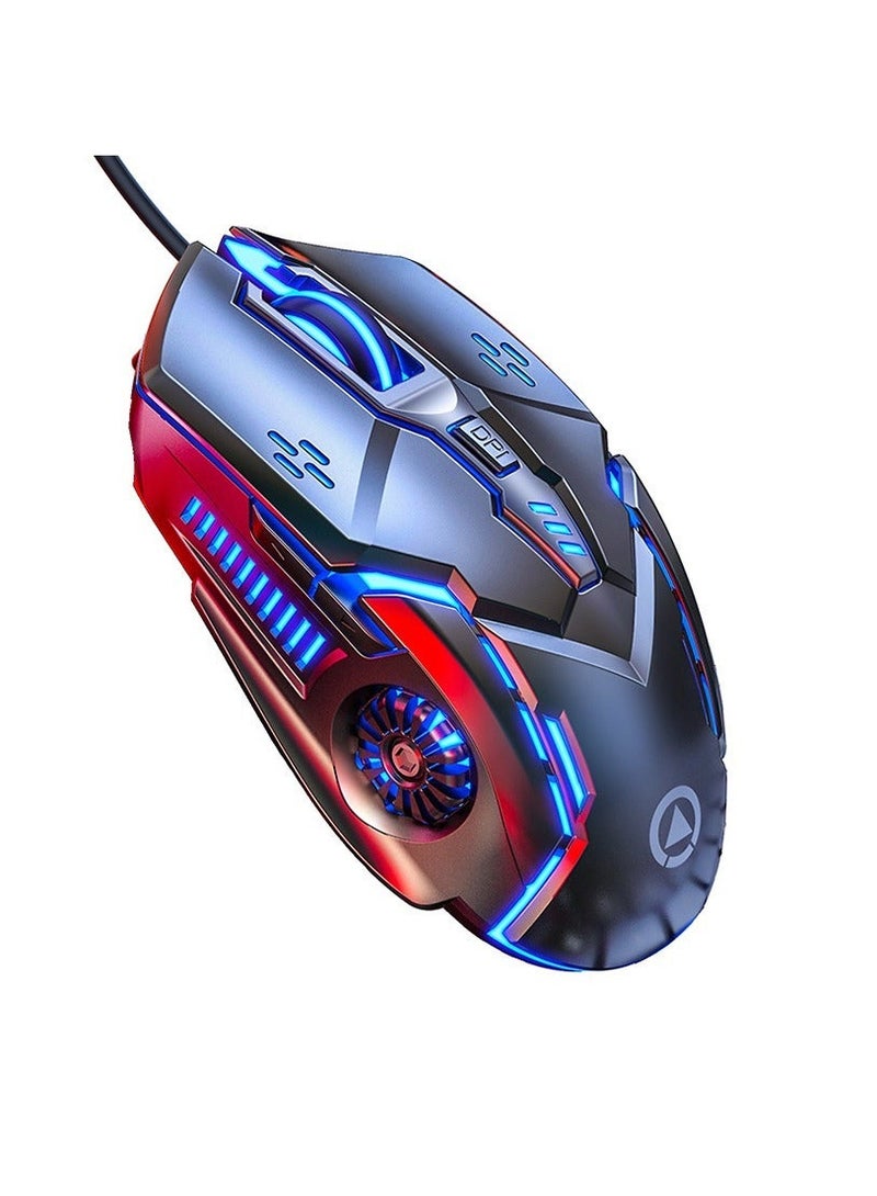 general Mouse Silver Eagle G5 Wired Mouse Luminous Gaming E-sports Mechanical Mute Computer Accessories Mouse High-performance Gaming Mouse Ergonomic Mouse Optical Mouse Wheel Mouse - Image 1