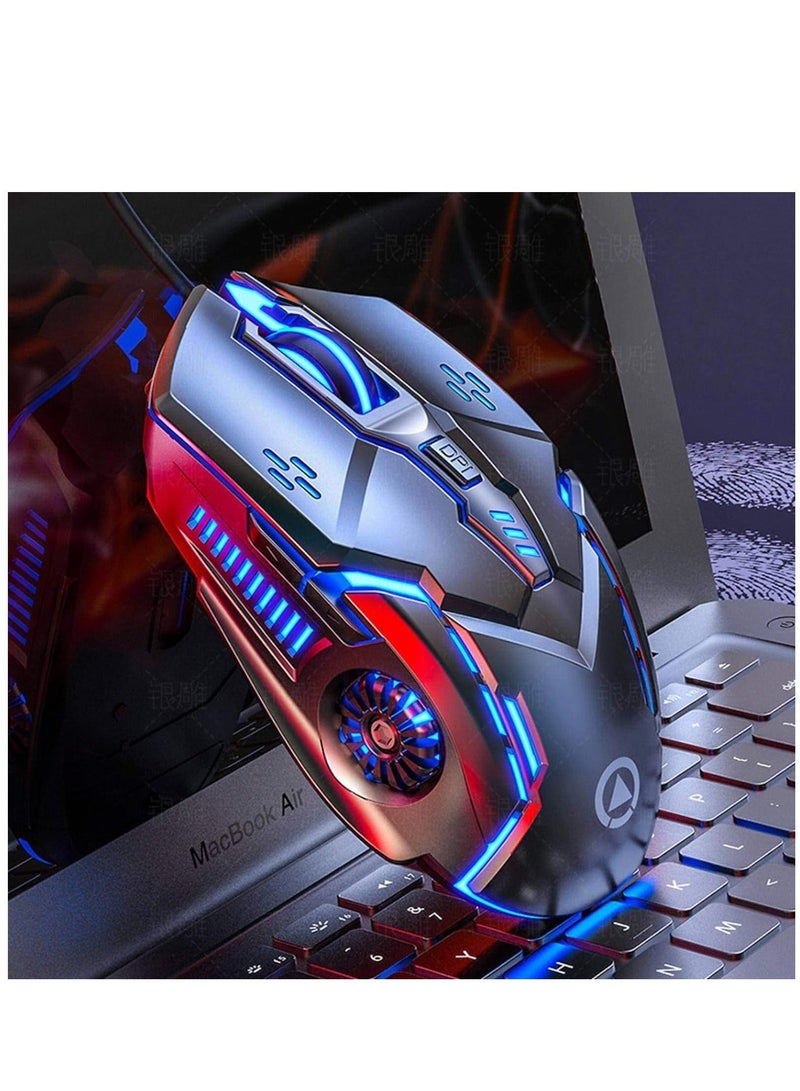 general Mouse Silver Eagle G5 Wired Mouse Luminous Gaming E-sports Mechanical Mute Computer Accessories Mouse High-performance Gaming Mouse Ergonomic Mouse Optical Mouse Wheel Mouse - Image 4